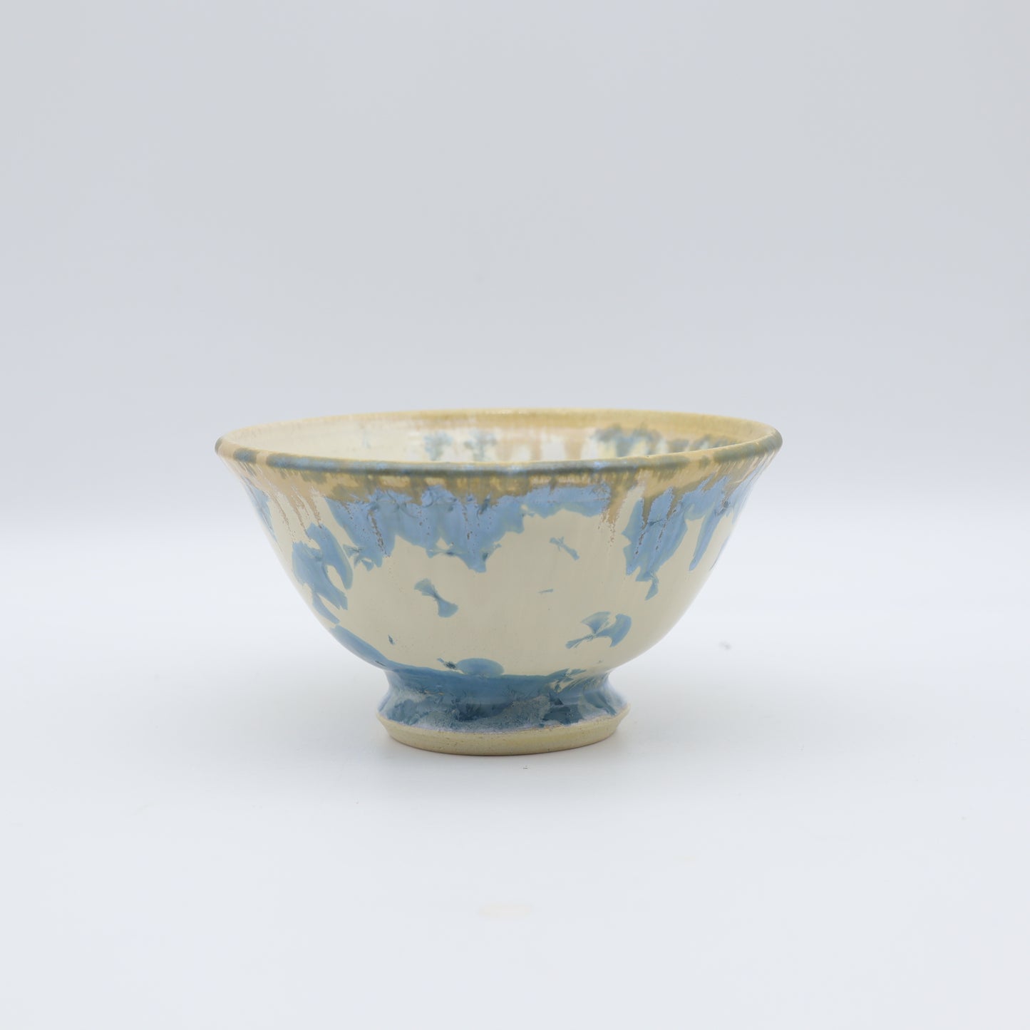 【三田和実】結晶釉飯碗 小 青