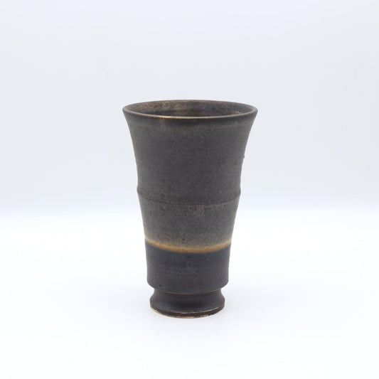 【萩原芳典】黒マット釉フリーカップ