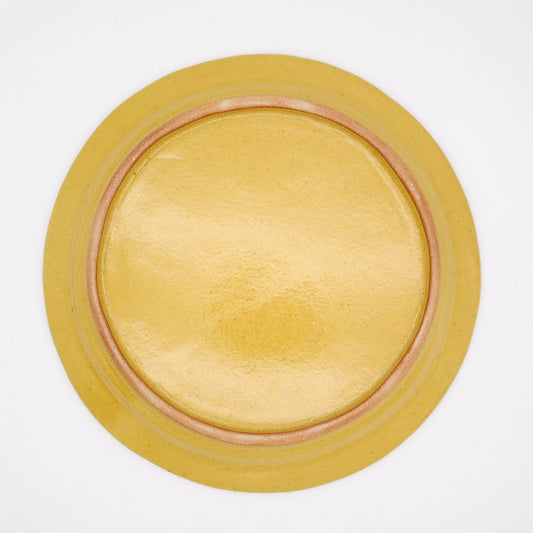 【矢口桂司】パン皿 黄