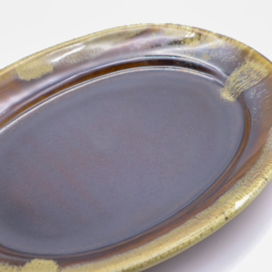 【大塚雅淑】オーバル皿大 掛分
