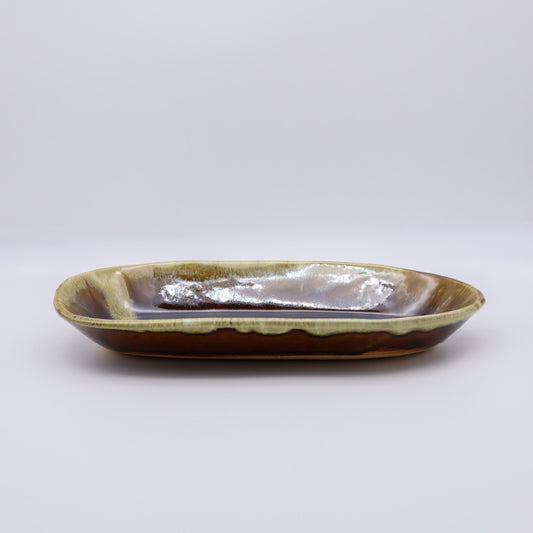 【大塚雅淑】オーバル鉢 掛分