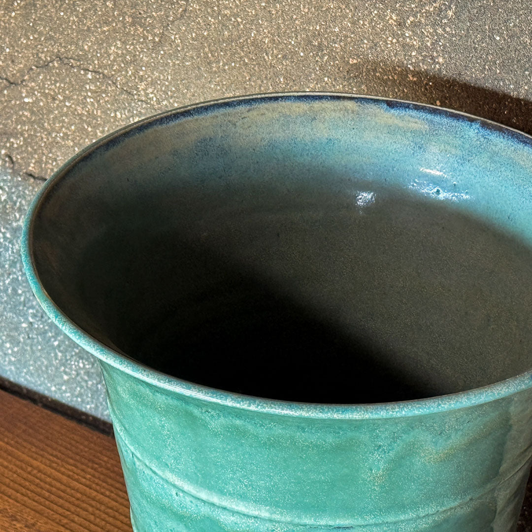 【大塚雅淑】青磁釉花器