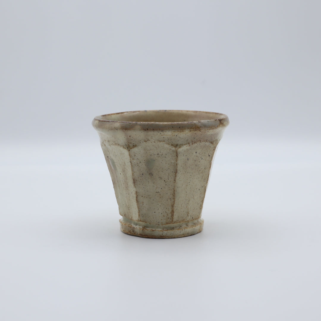 【益子淳一】粉引面取そば猪口