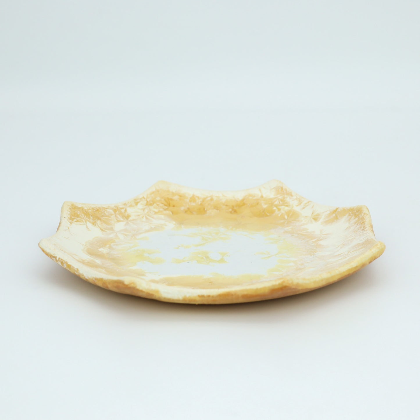 【三田和実】八角皿(大) 琥珀