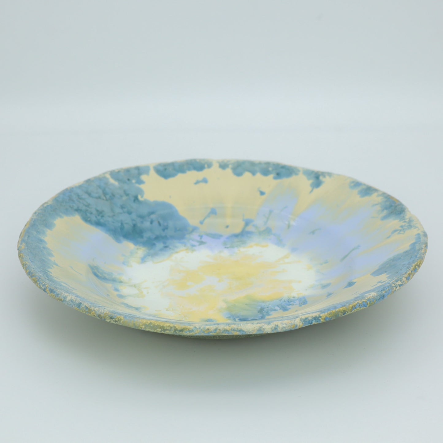 【三田和実】パスタ皿 青