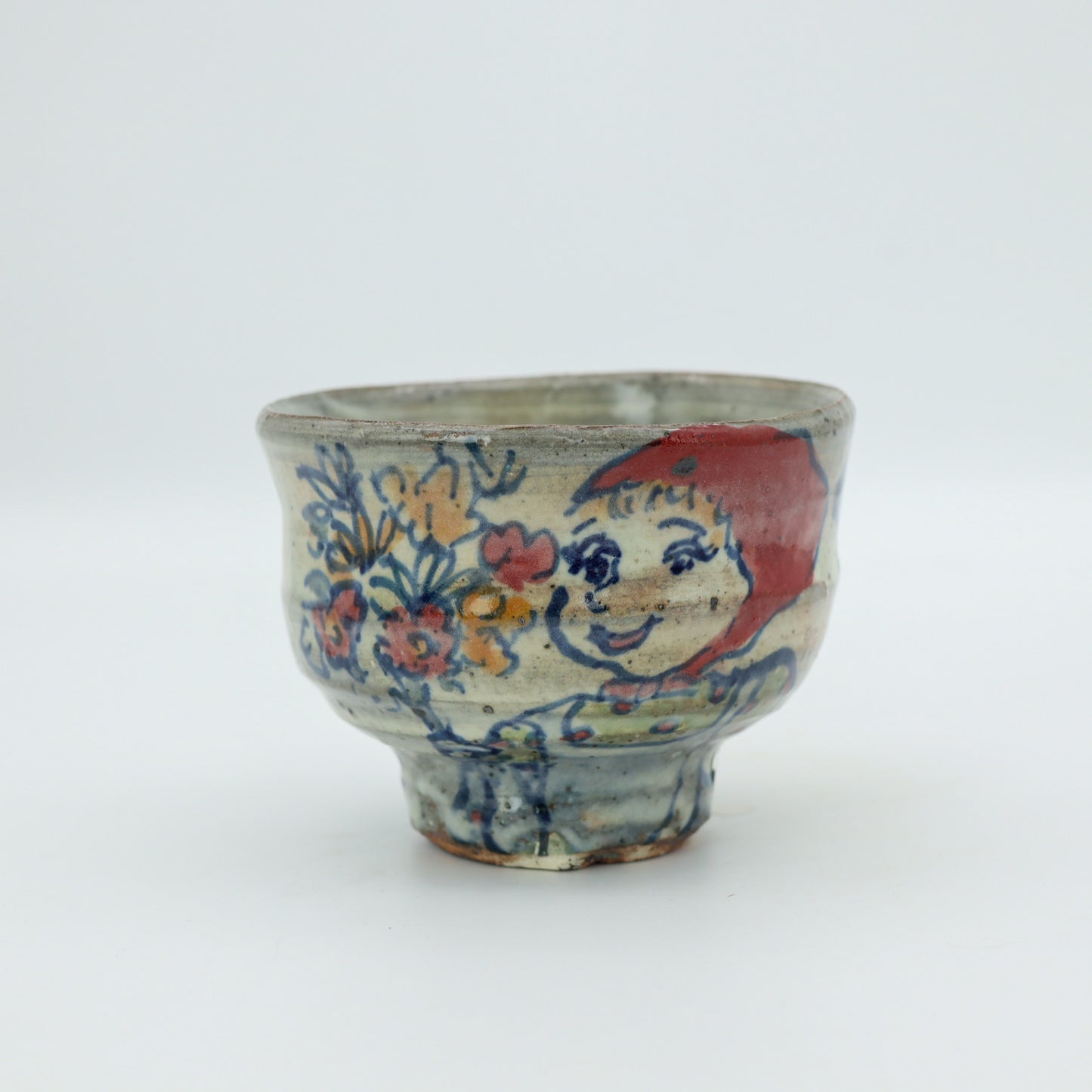 【小野優子】染付汲出 赤ずきん