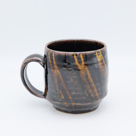 [Yoshinori Hagiwara] Black Glazed Line Design Mug