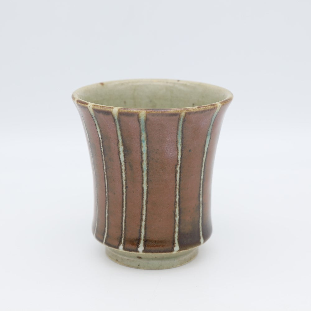[Yoshinori Hagiwara] Persimmon glaze lined cup