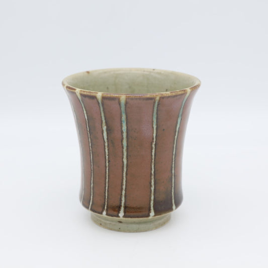 [Yoshinori Hagiwara] Persimmon glaze lined cup