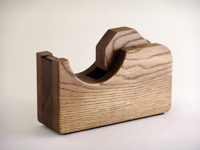 [Oak Village] Tape Cutter, Large, Brown