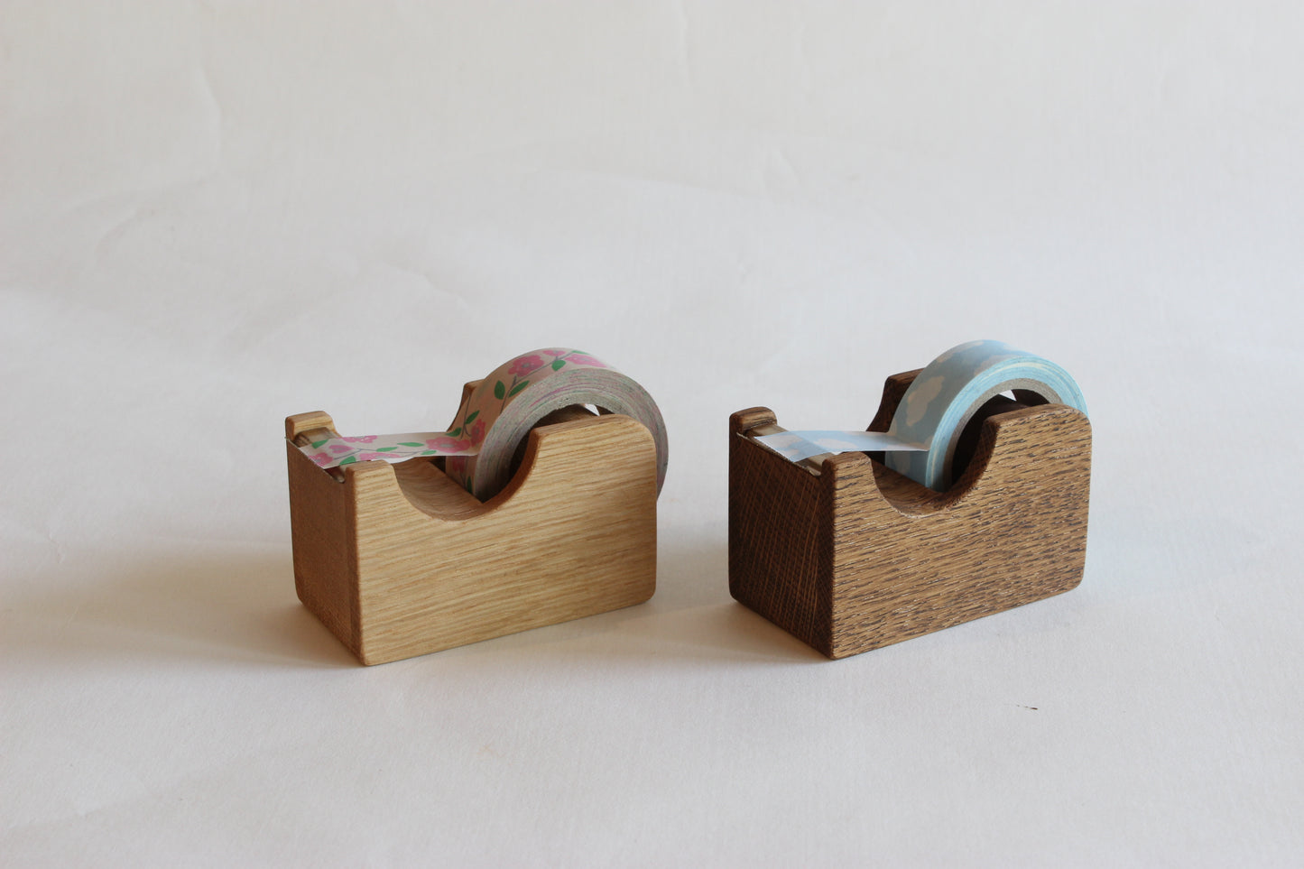 [Oak Village] Tape Cutter, Small, Brown