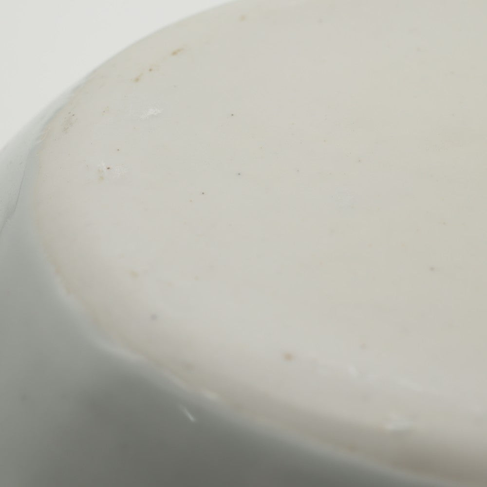 [Saito Osamu] Copper-painted oval bowl with camellia design