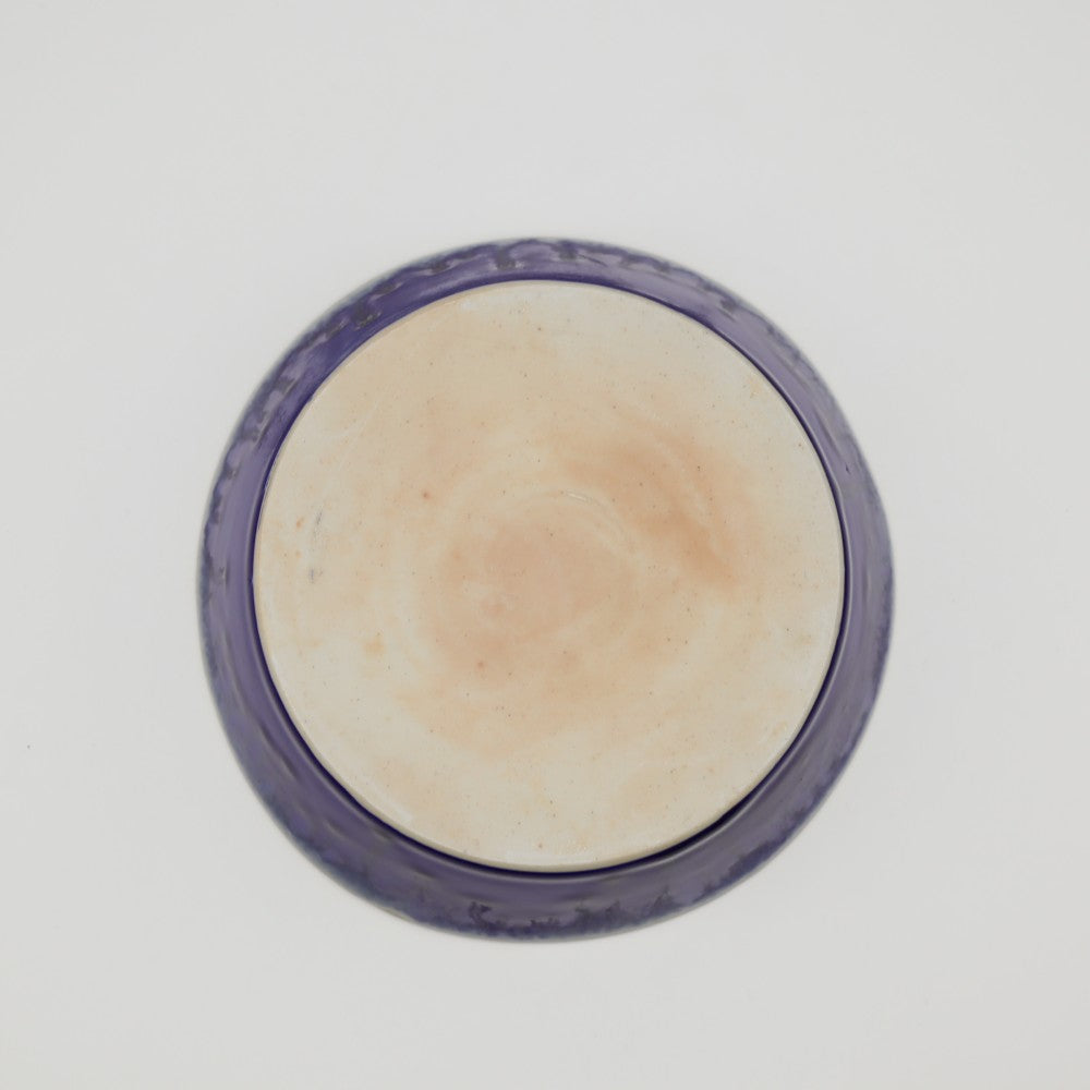 [Saito Osamu] Blue glazed round bowl