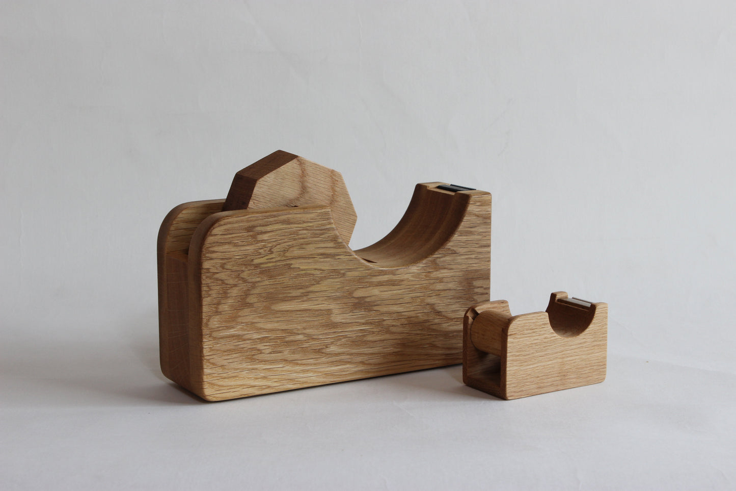 [Oak Village] Tape Cutter, Small, Brown