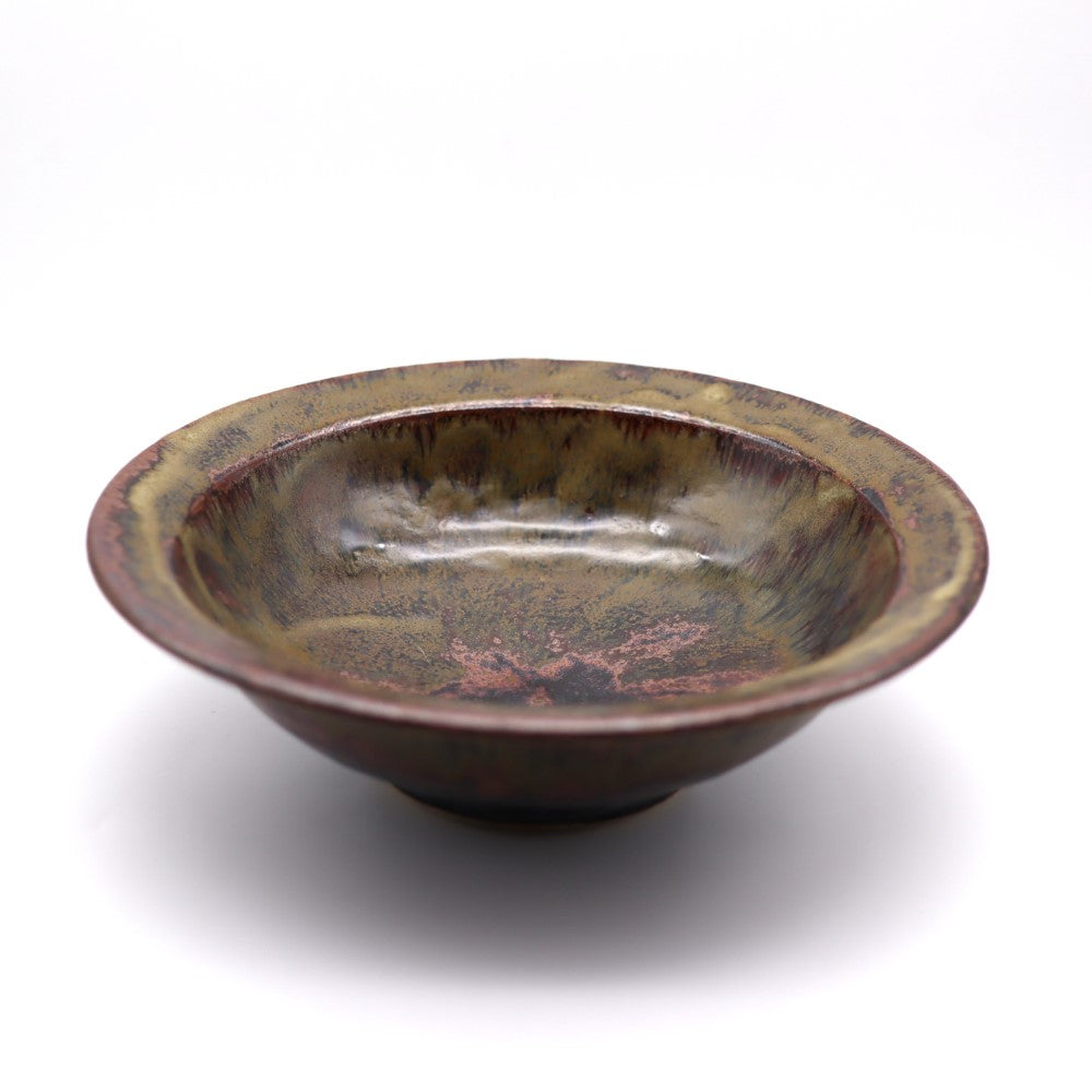 [Masataka Otsuka] Iron glazed bowl