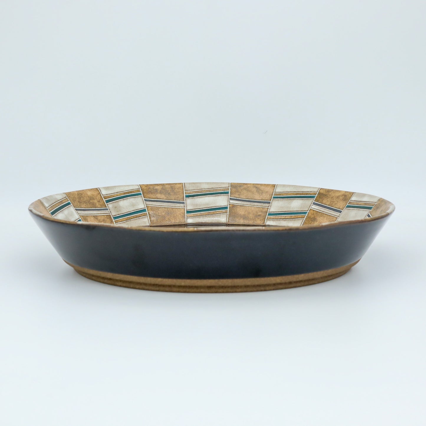 [Mukaiyama Fumiya] Inlaid glazed bowl