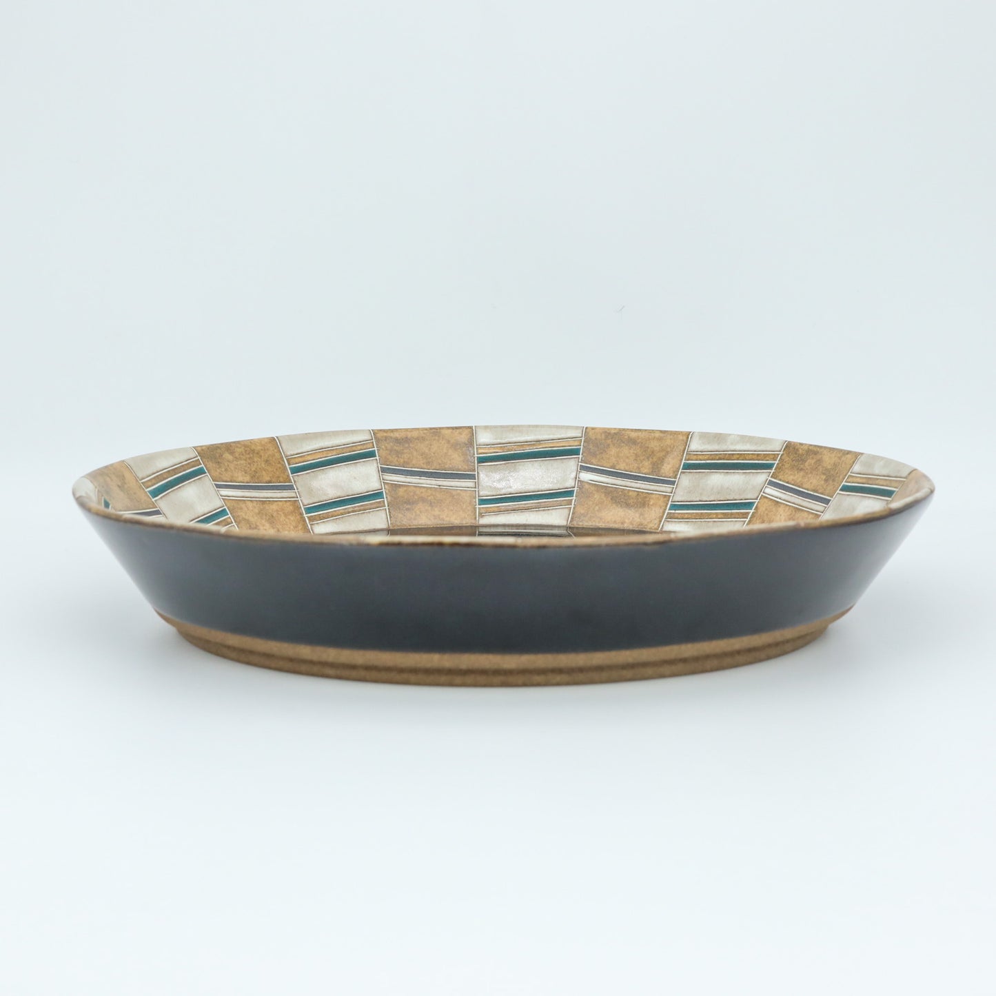 [Mukaiyama Fumiya] Inlaid glazed bowl