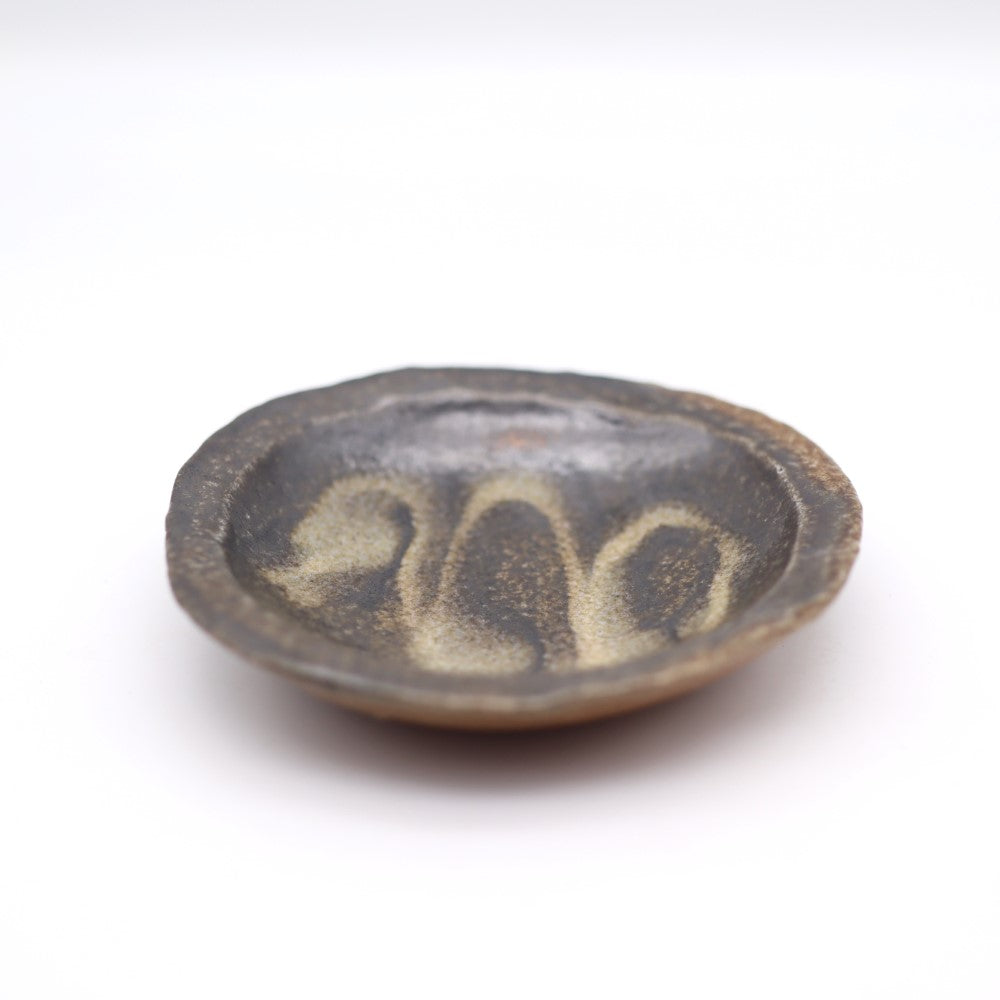 [Iwami Shinsuke] Salt glaze slip small plate