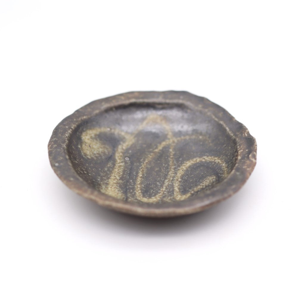 [Iwami Shinsuke] Salt glaze slip small plate