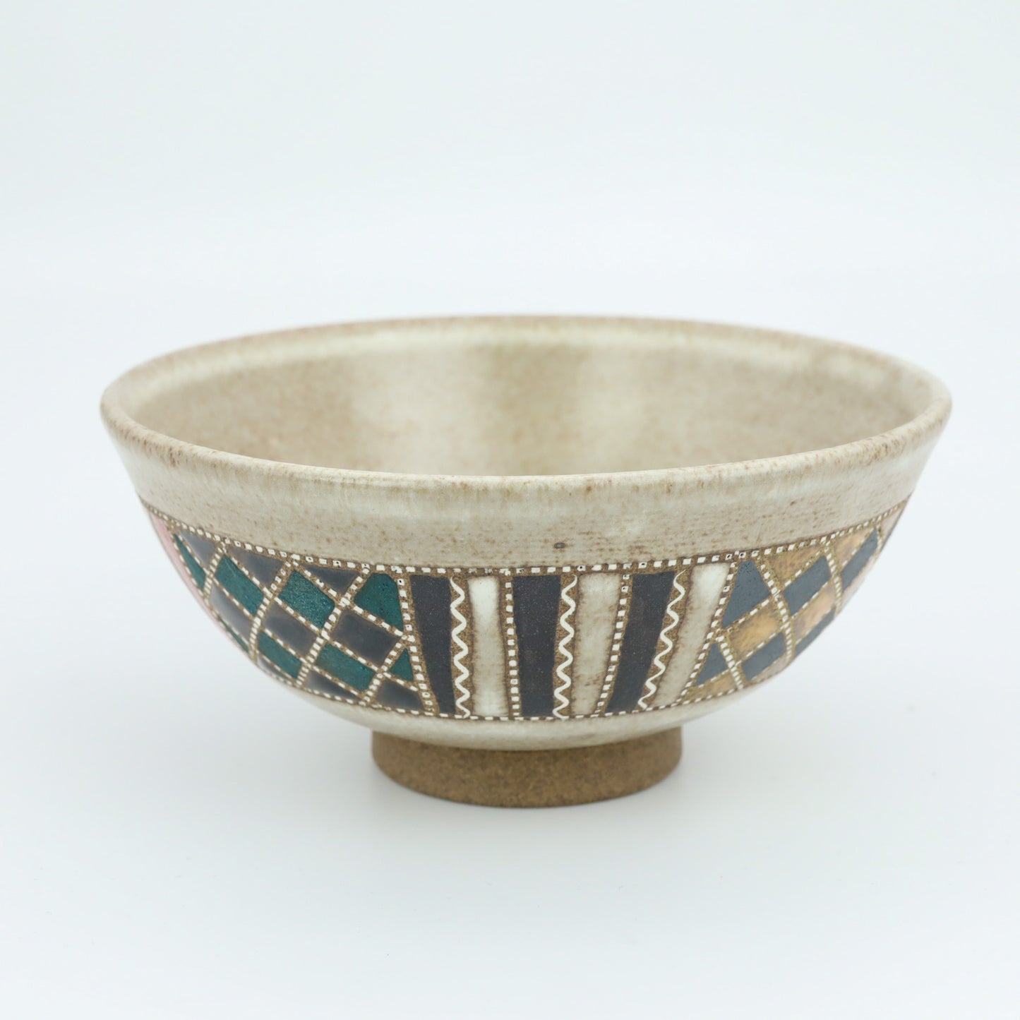 [Mukaiyama Fumiya] Line Pattern Rice Bowl Black