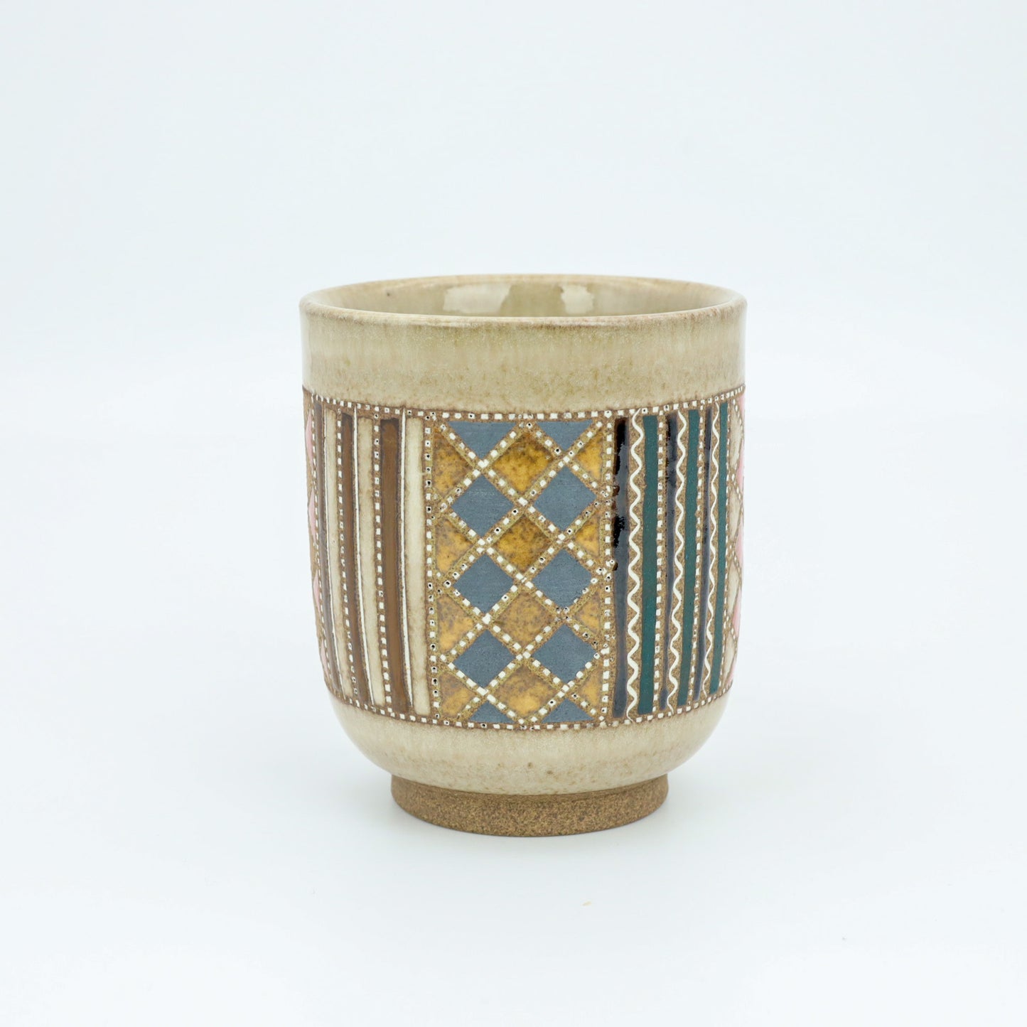 [Mukaiyama Fumiya] Inlaid glaze colored madomon teacup