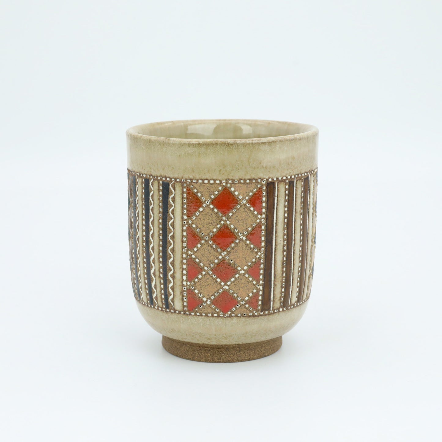 [Mukaiyama Fumiya] Inlaid glaze colored madomon teacup