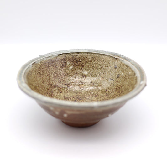 [Iwami Shinsuke] Ash-covered rimmed bowl