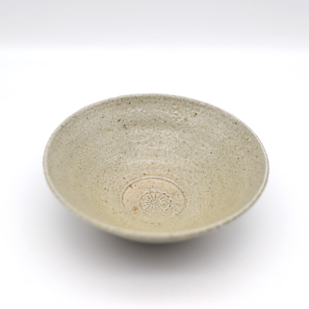 [Iwami Shinsuke] Salt-glazed bowl with floral print