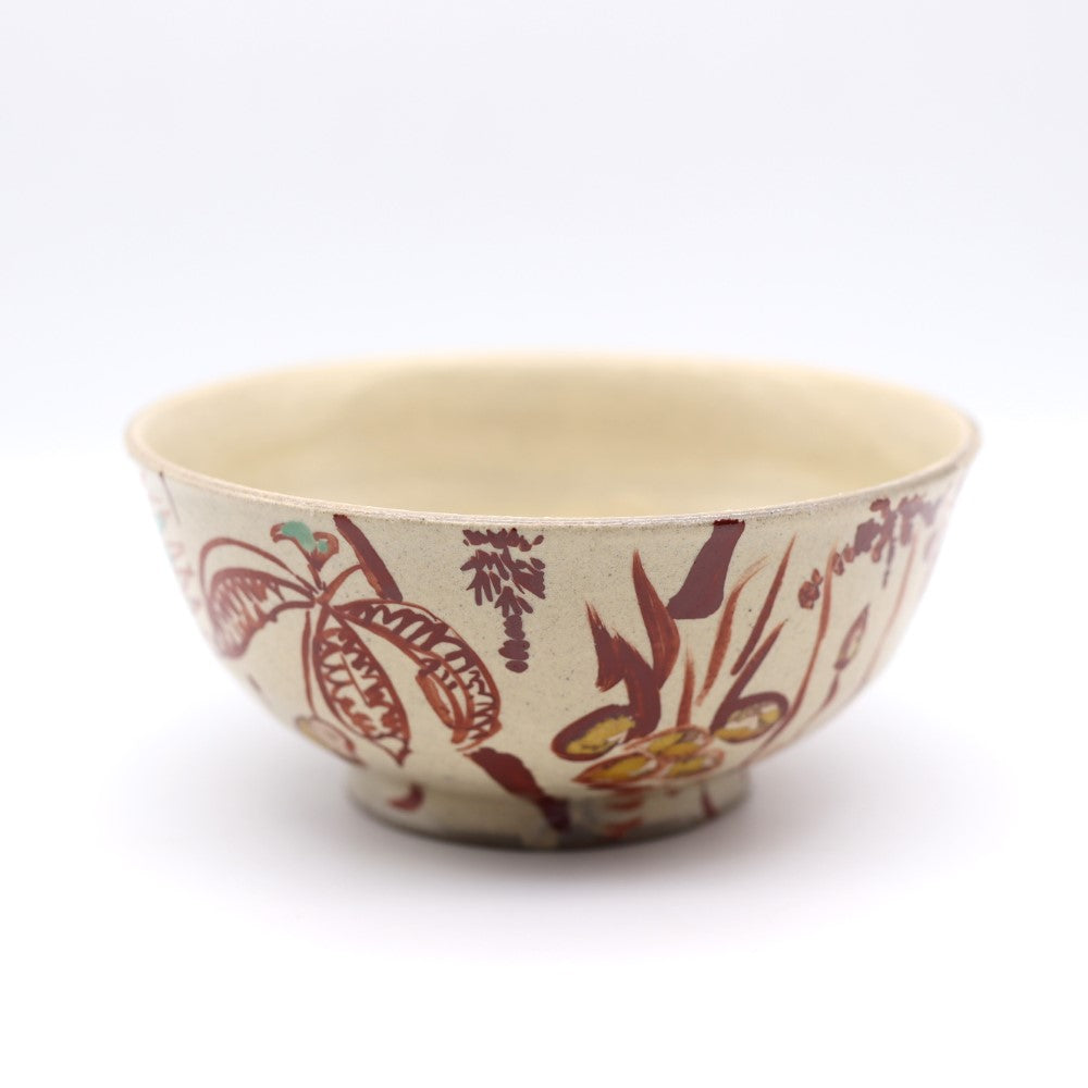 [Aiba Takamasa] Red-painted rice bowl