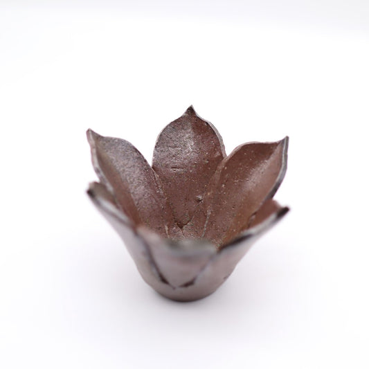 [Aiba Takamasa] Yakishime flower small bowl