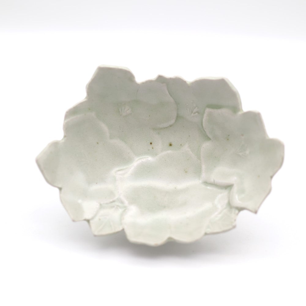 [Aiba Takamasa] Celadon gentian dish with base