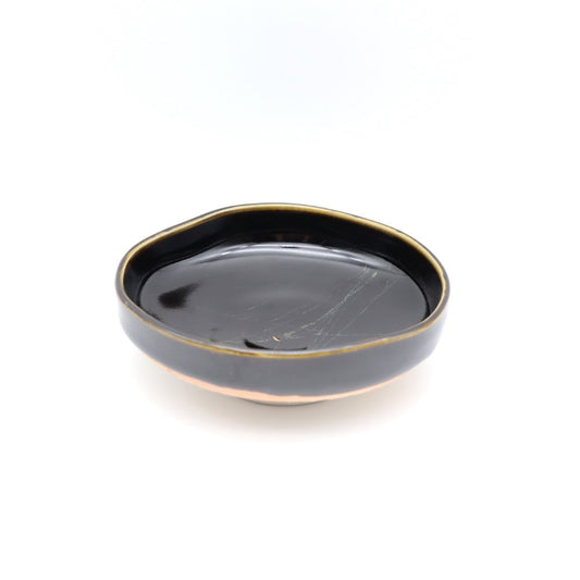 [Ewan Craig] 4-inch black glaze horse-shaped bowl