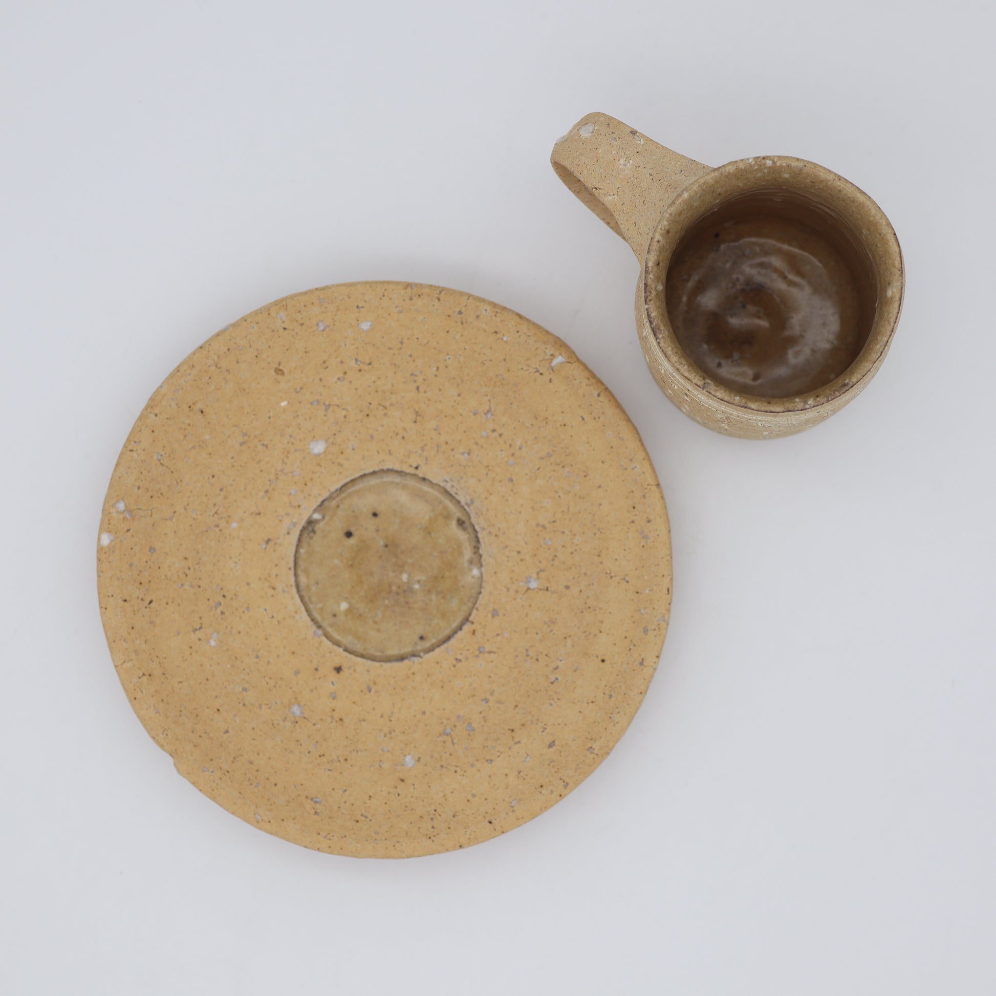 荻野善史 カップ＆ソーサー サイズ感 - 茶器・コーヒー・ティー | 益子焼 陶庫