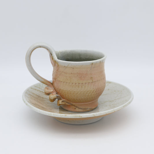 ユアン・クレイグ カップ＆ソーサー 別角度 - 茶器・コーヒー・ティー | 益子焼 陶庫