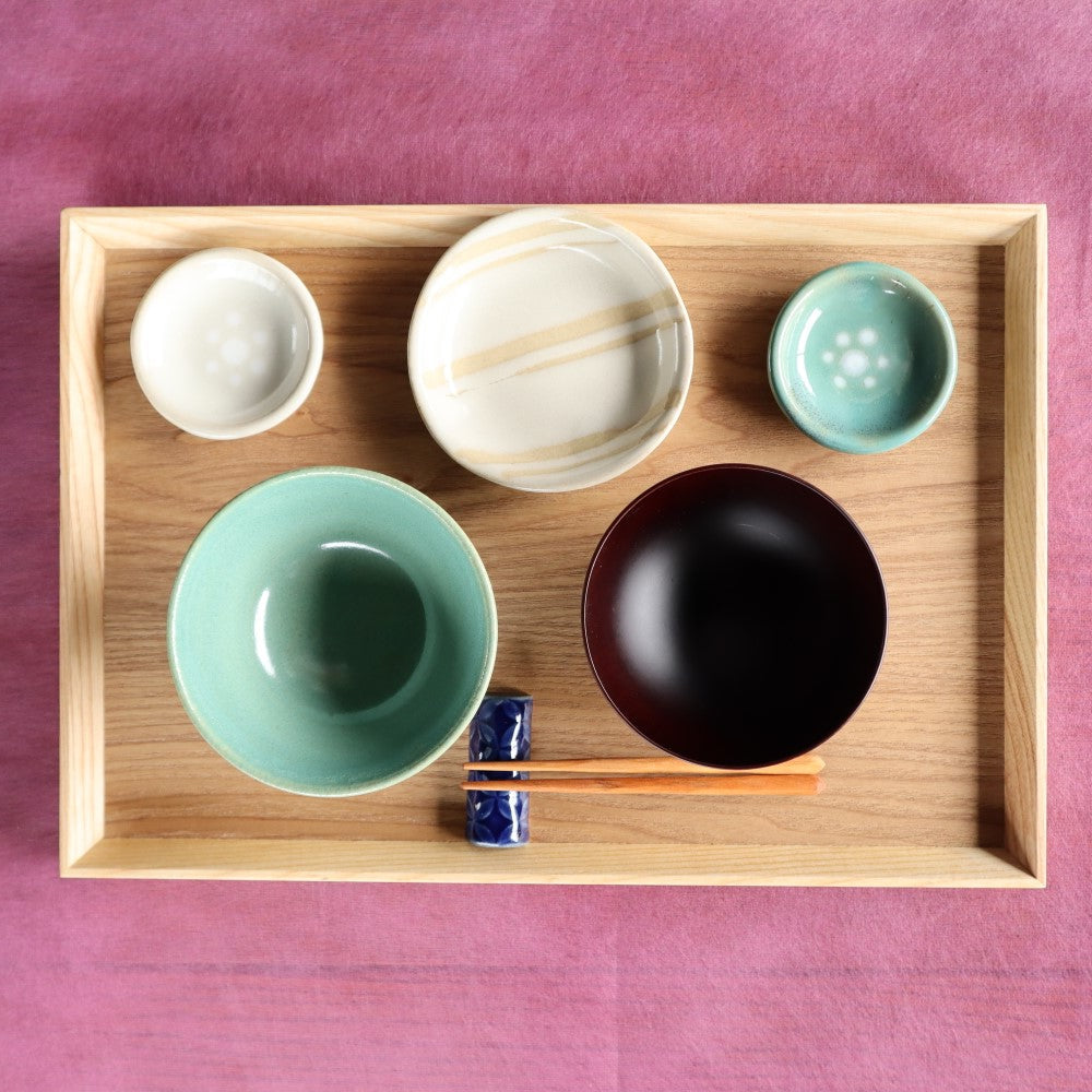 [Pottery] Yoshinori Hagiwara, Doso Towada Kiln First Meal Set