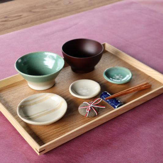 [Pottery] Yoshinori Hagiwara, Doso Towada Kiln First Meal Set