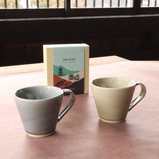 [Pottery] Negishi Pottery Coffee &amp; Pair Mug Set