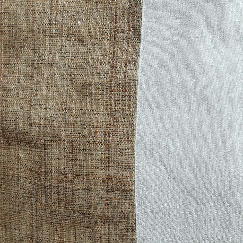 [Inoue Planning/Hata] Silver Thread Thick Fabric Tote Bag, Beige
