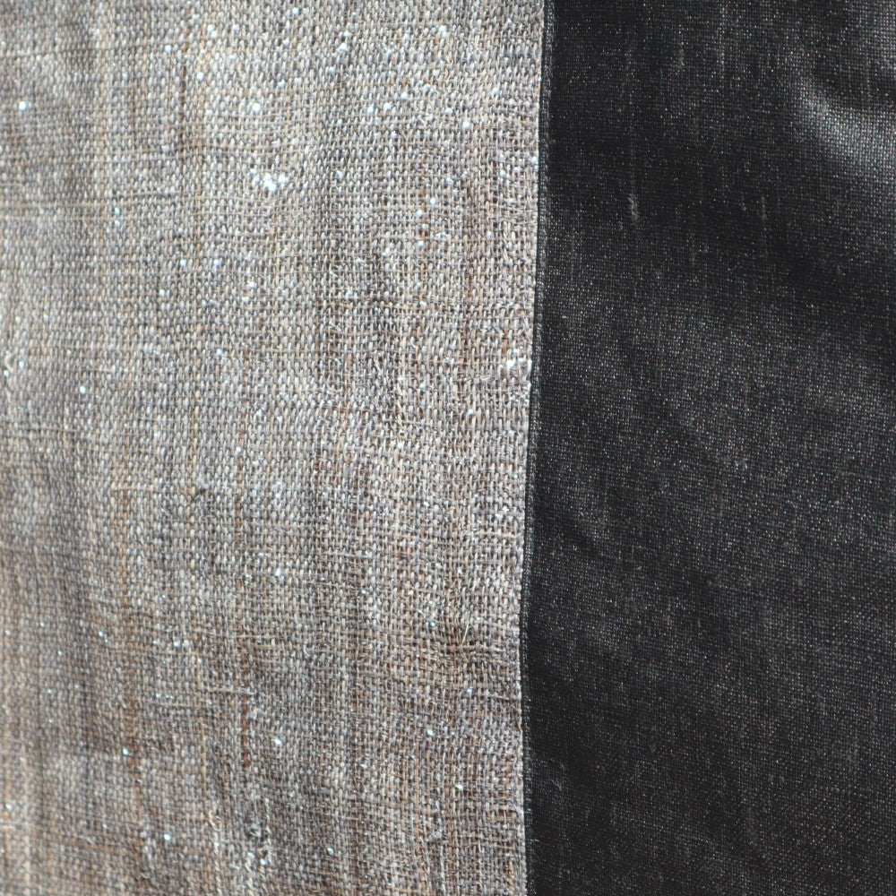[Inoue Planning/Hata] Silver Thread Thick Fabric Tote Bag, Black