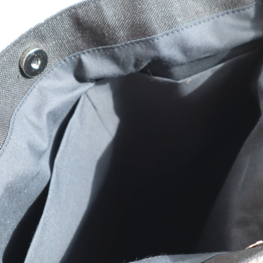 [Inoue Planning/Hata] Silver Thread Thick Fabric Tote Bag, Black