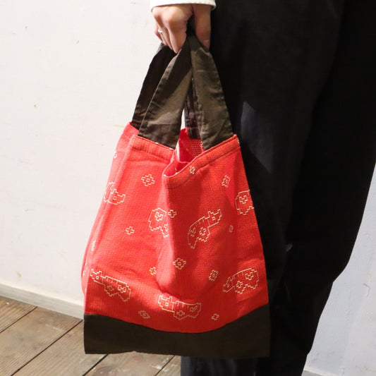 [Sanwa Orimono] Akabeko Eco Bag, Beige