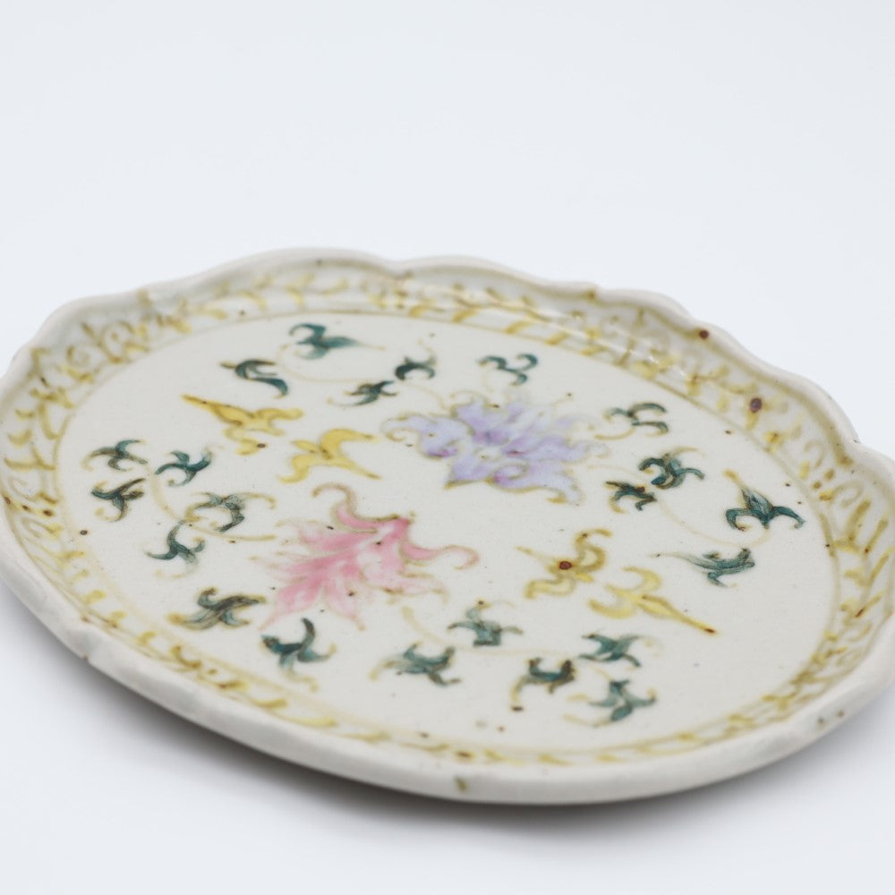 [Akimi Aigami] Decorative medium plate with arabesque pattern
