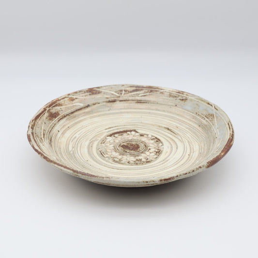 [Kenji Tayama] Carved Mishima dessert plate