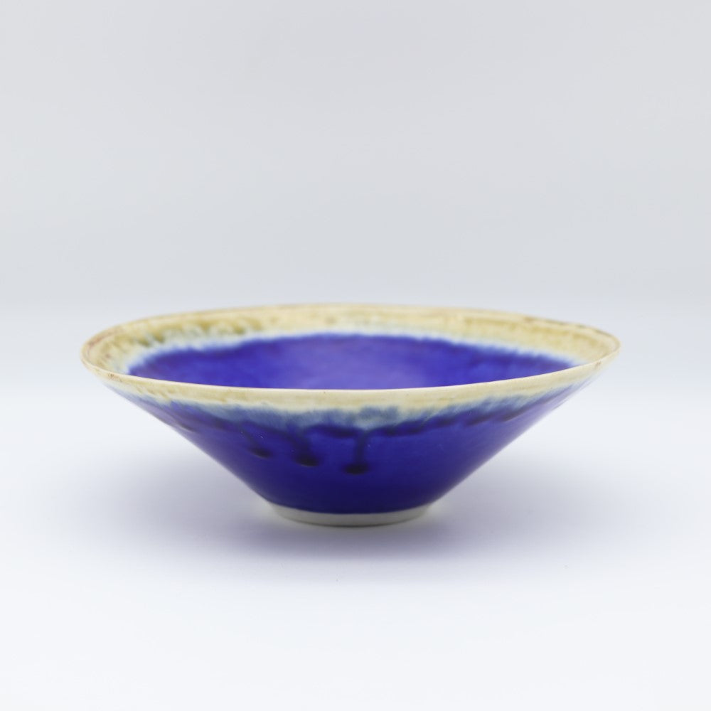 [Saito Osamu] Blue glazed bowl