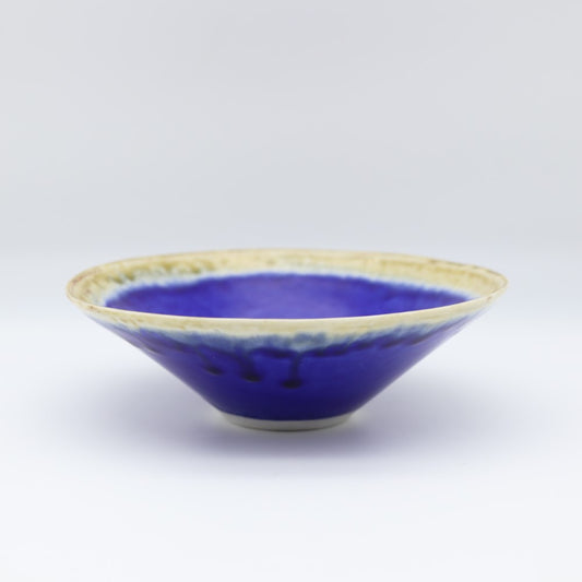 [Saito Osamu] Blue glazed bowl