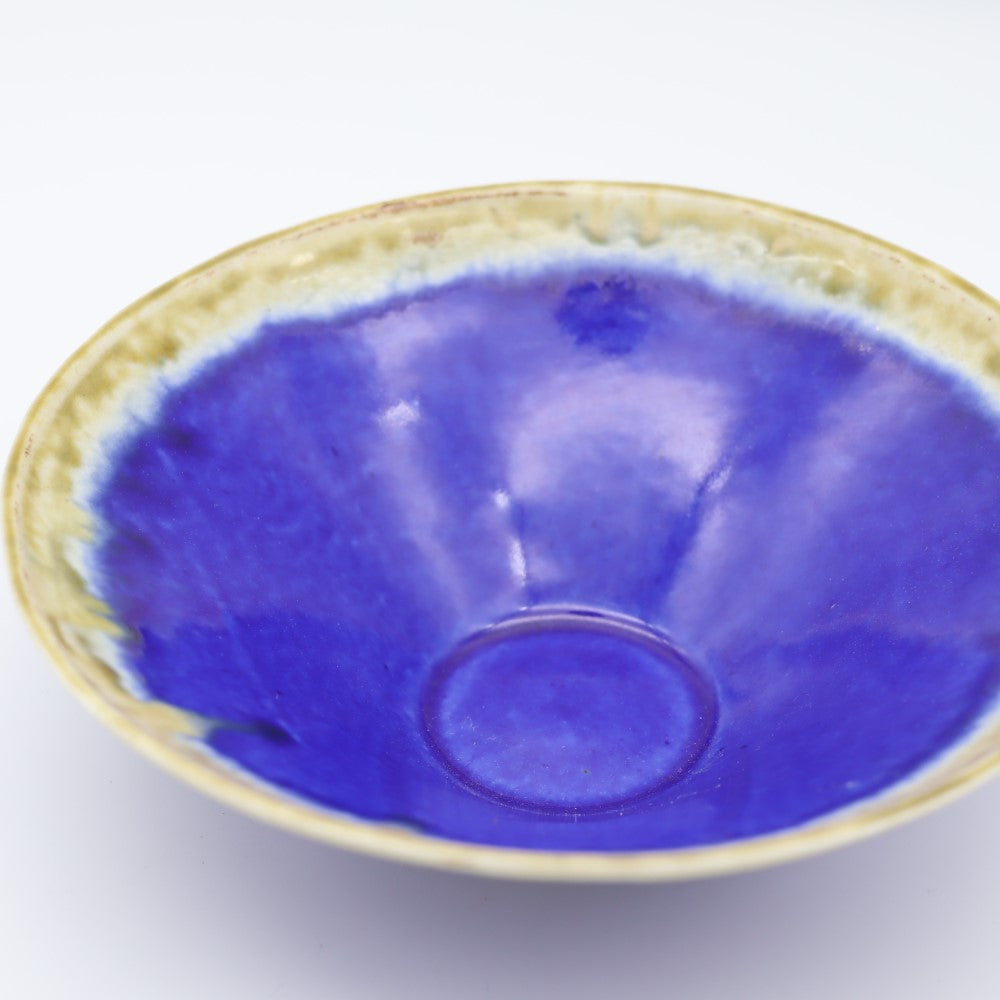 [Saito Osamu] Blue glazed bowl
