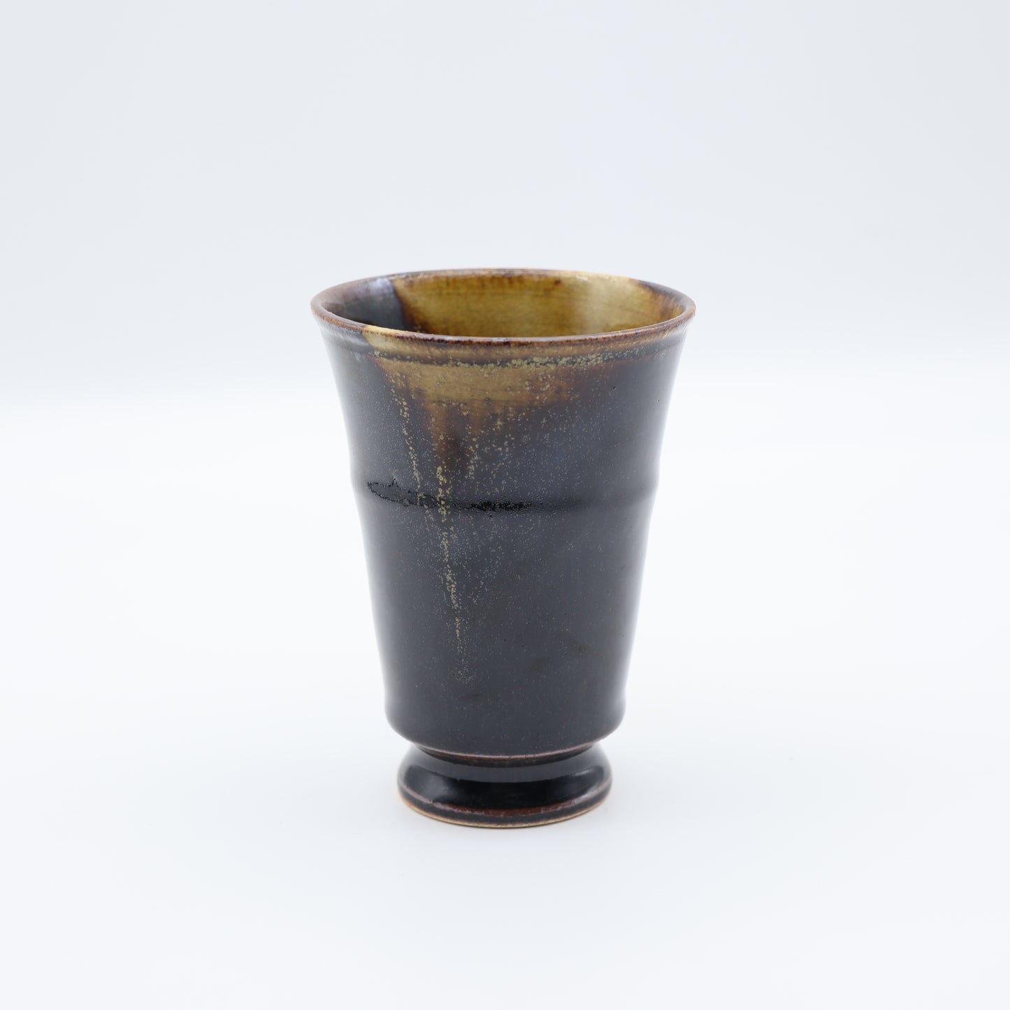 【萩原芳典】黒釉フリーカップ