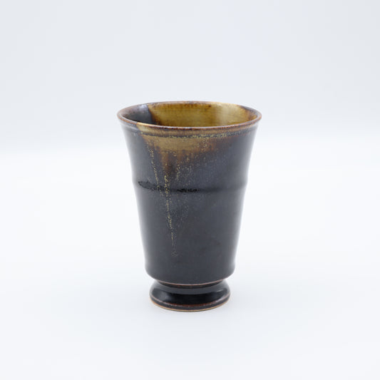【萩原芳典】黒釉フリーカップ