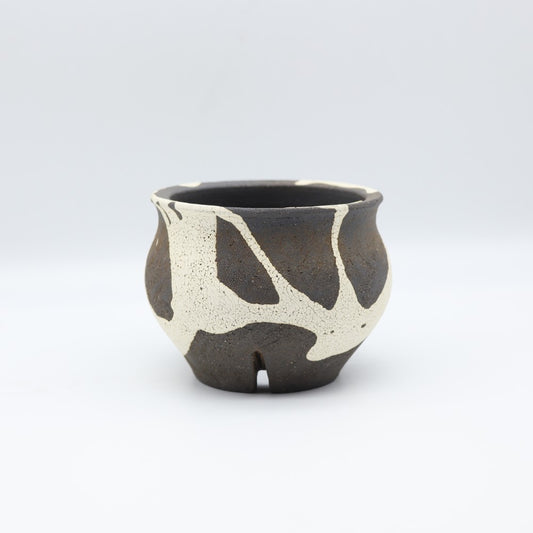 [Numano Hideaki] Black and white flower pot