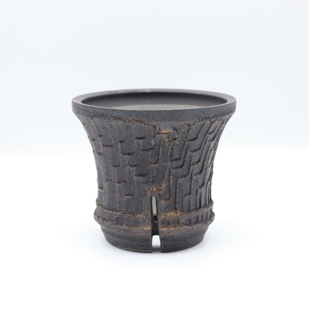 [Numano Hideaki] Black wrap flower pot